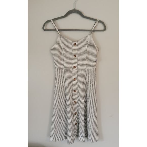Old Navy Dresses & Skirts - Old Navy Dress Casual Dress A-Line Striped Black and Off-White XS NWT